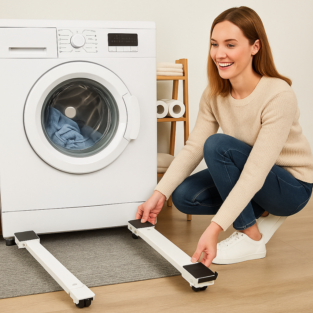 Base Móvil Ajustable Para Electrodomésticos y Muebles Pesados. ¡Es la solución que estabas buscando!