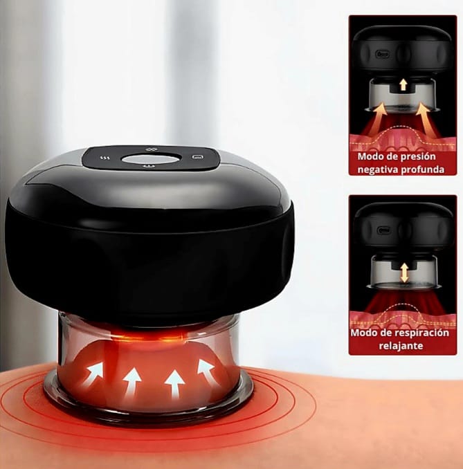 🌀 MASAJEADOR INTELIGENTE DE VENTOSA 4 EN 1 🔥💆♂️