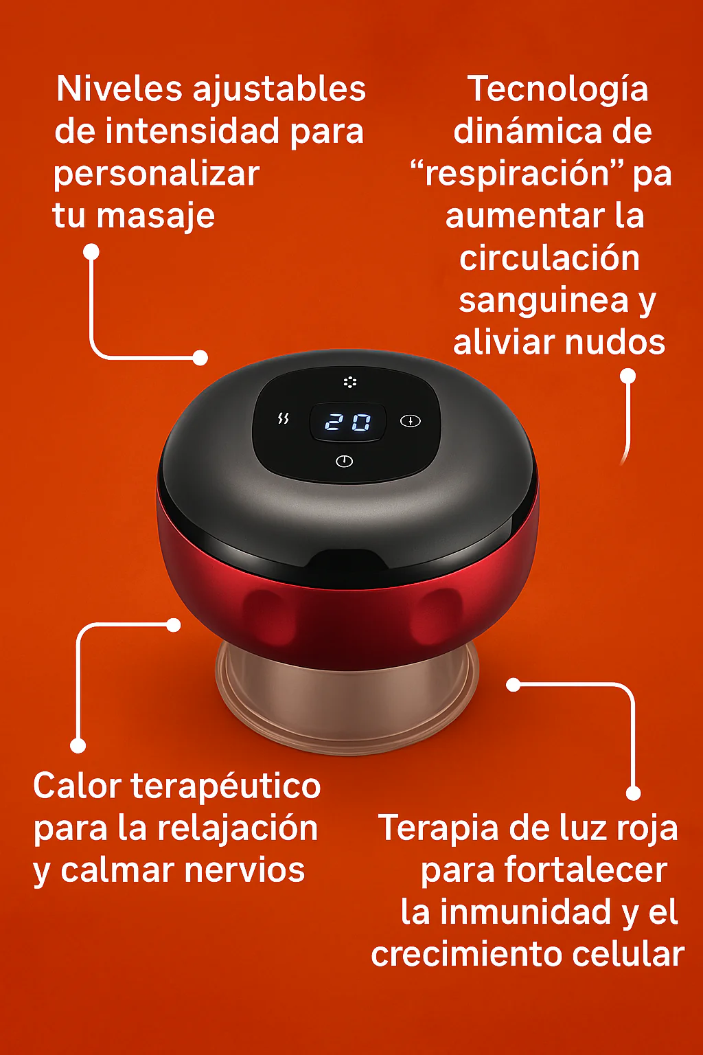 🌀 MASAJEADOR INTELIGENTE DE VENTOSA 4 EN 1 🔥💆♂️