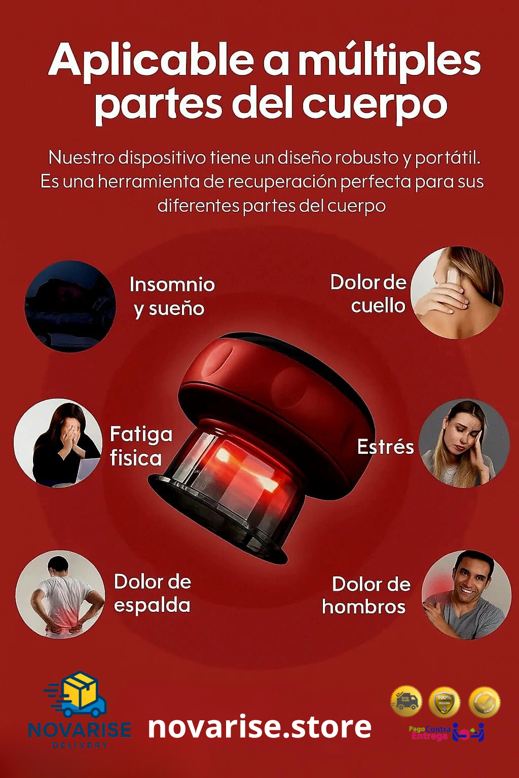 🌀 MASAJEADOR INTELIGENTE DE VENTOSA 4 EN 1 🔥💆♂️